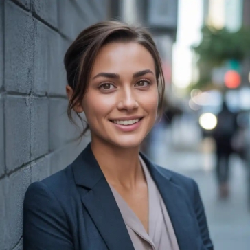 Professional outdoor headshot in Toronto with natural light