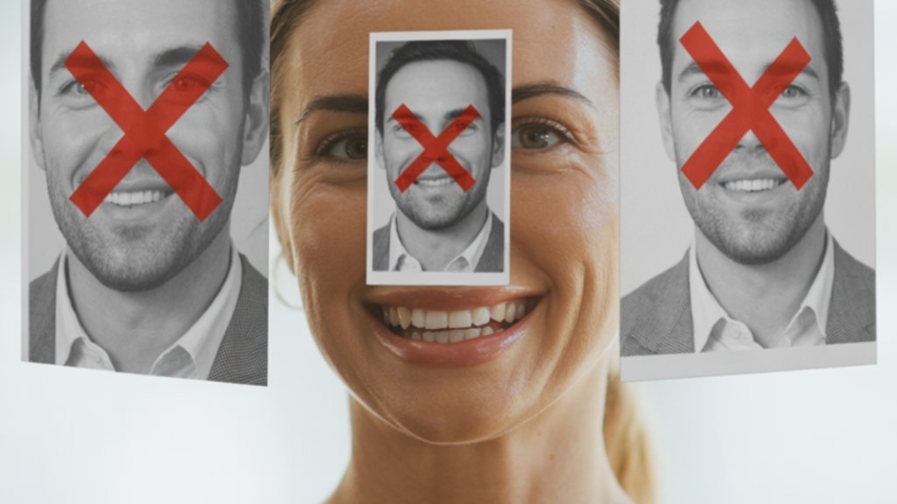 Toronto ID photo example – neutral expression and proper background