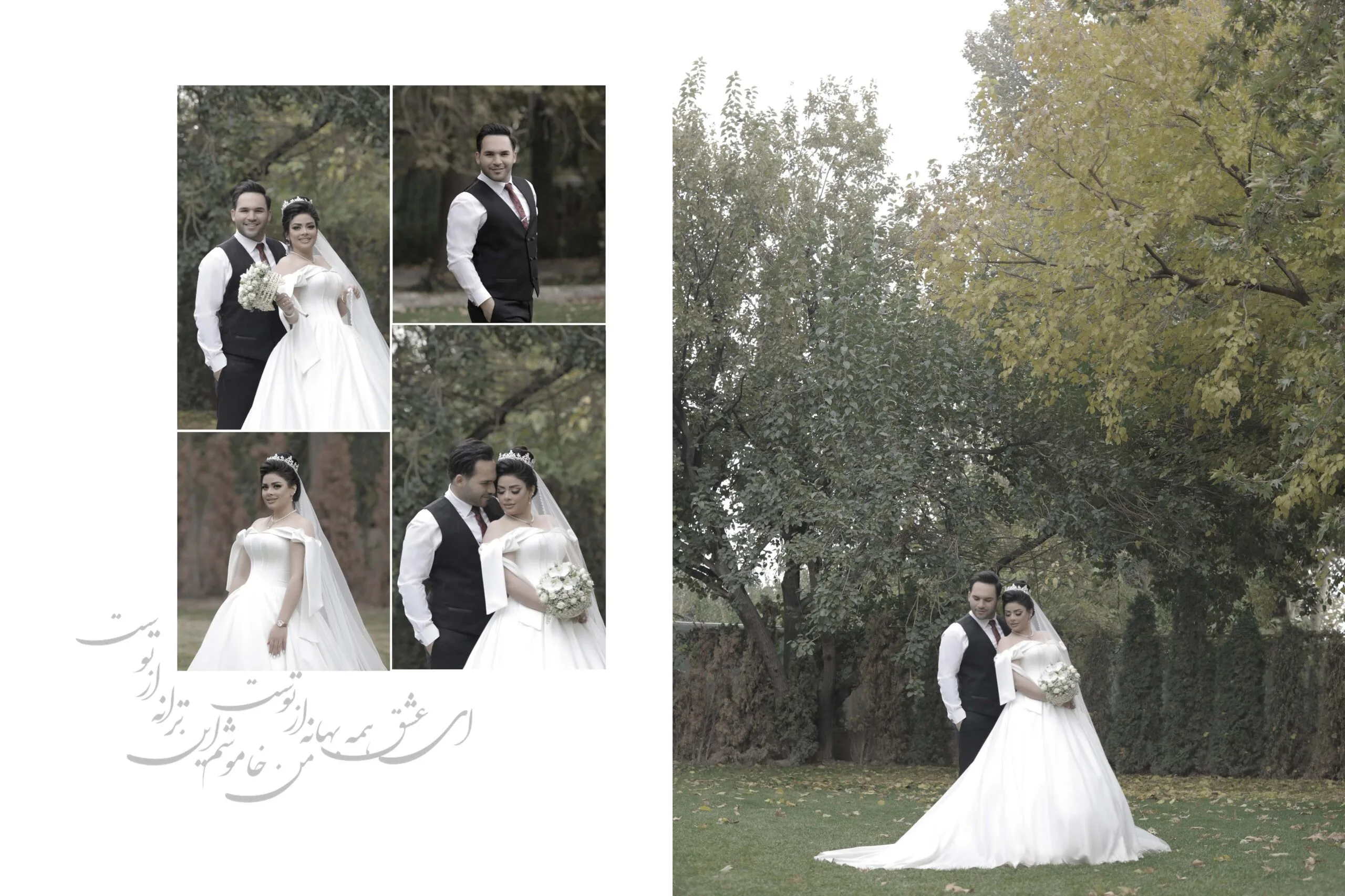 Persian wedding couple portrait by an Iranian wedding photographer in Toronto