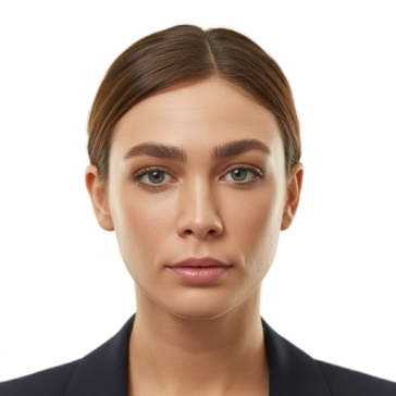 High-quality passport photos Toronto captured with flattering portrait lighting