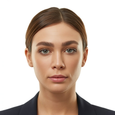 High-quality passport photos Toronto captured with flattering portrait lighting