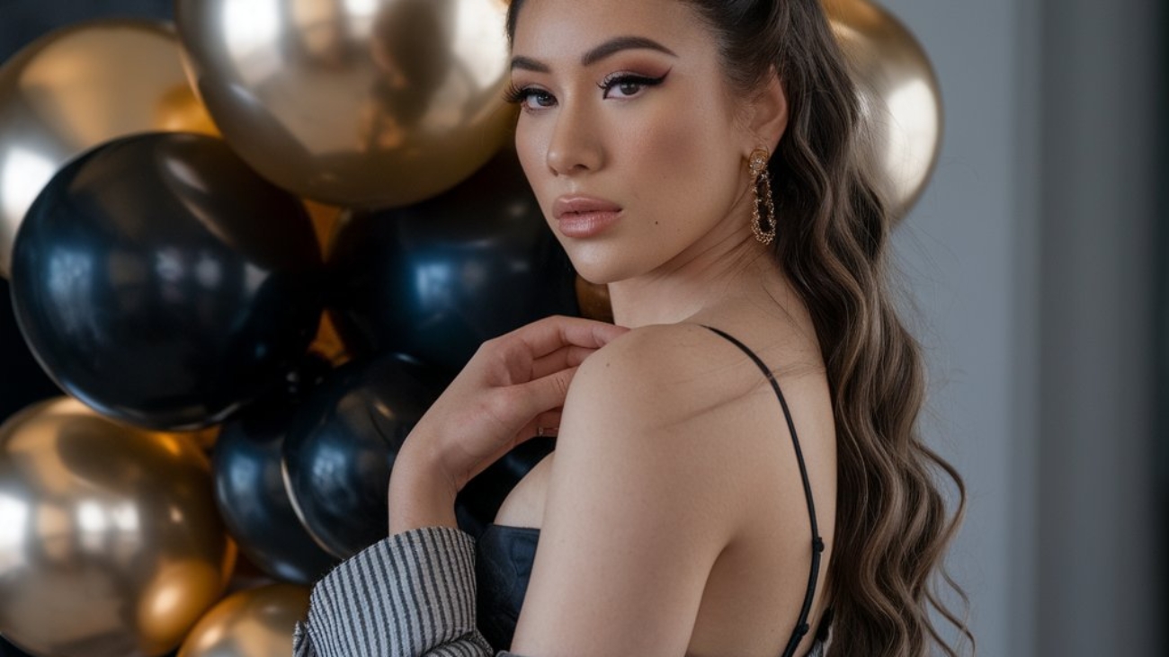 luxury birthday photography Toronto elegant studio session