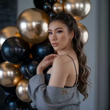 luxury birthday photography Toronto elegant studio session