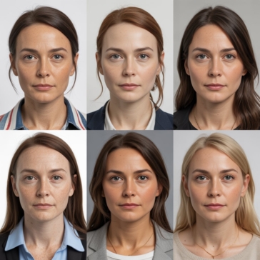UK passport photo requirements example with correct lighting and neutral background