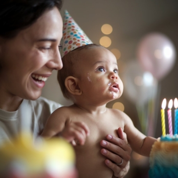 baby birthday photography Toronto family moment