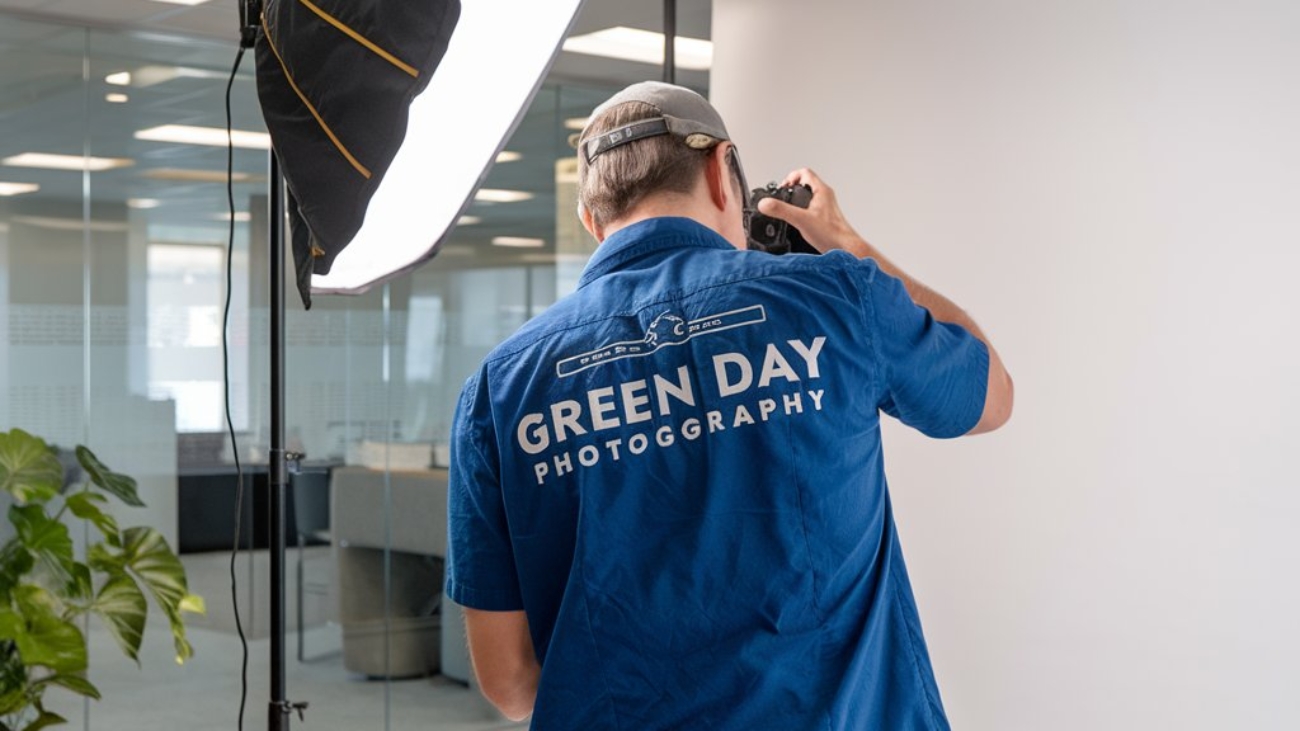 passport photo lighting setup office