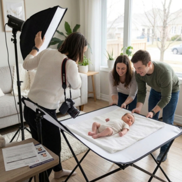baby passport photo white background