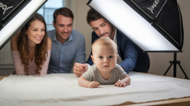 newborn passport photo professional setup