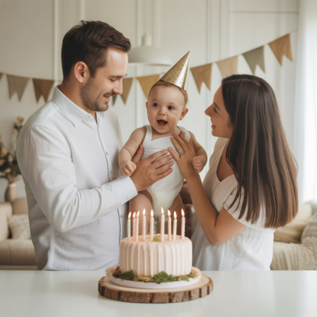 first birthday cake smash North York balloons