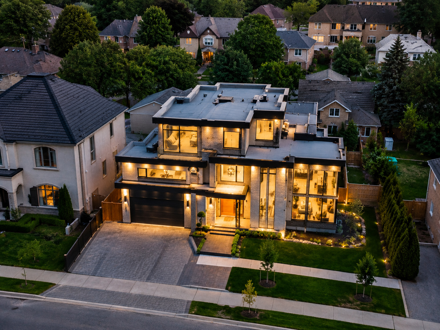 Drone photography for real estate listing in Toronto