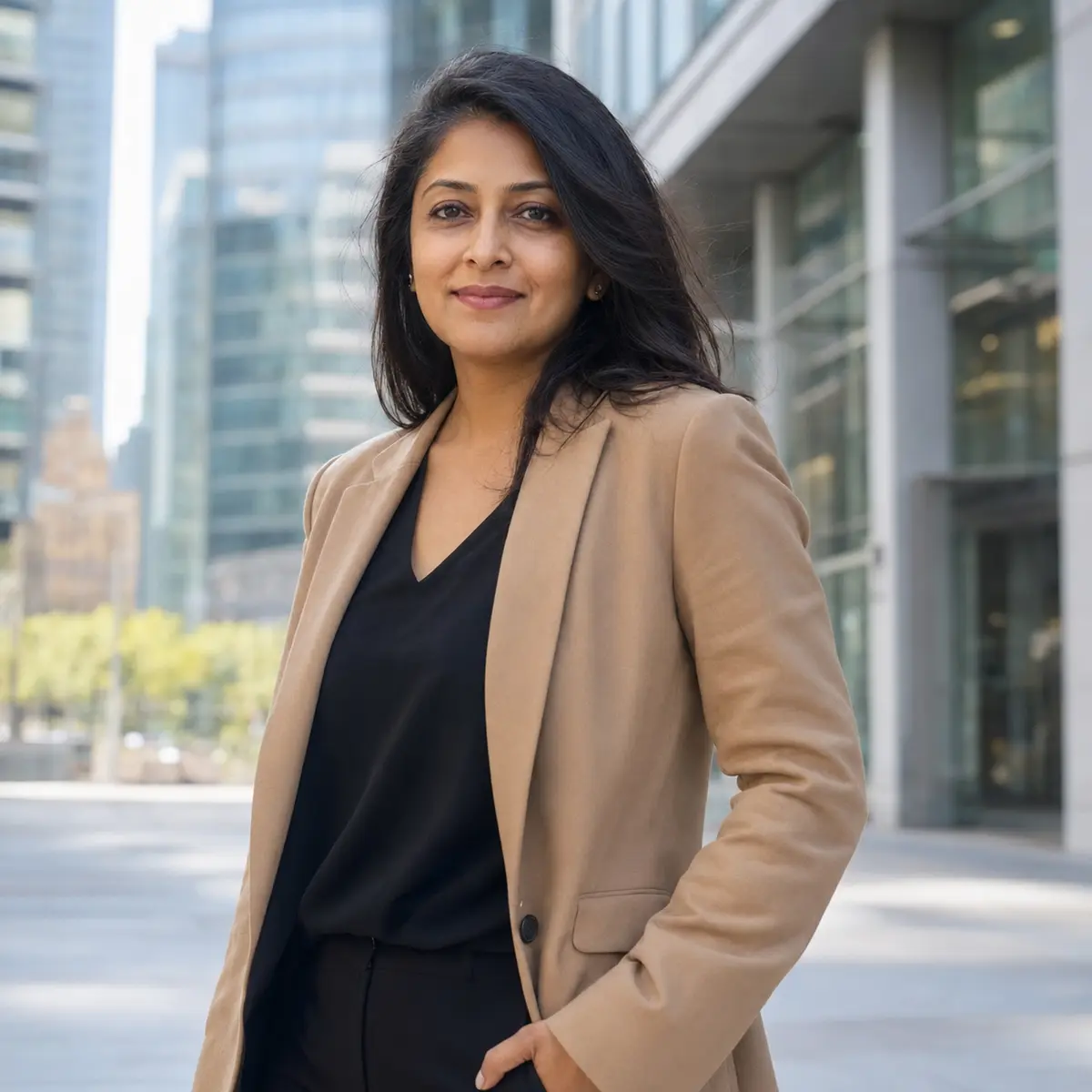 Outdoor professional headshot session in Toronto