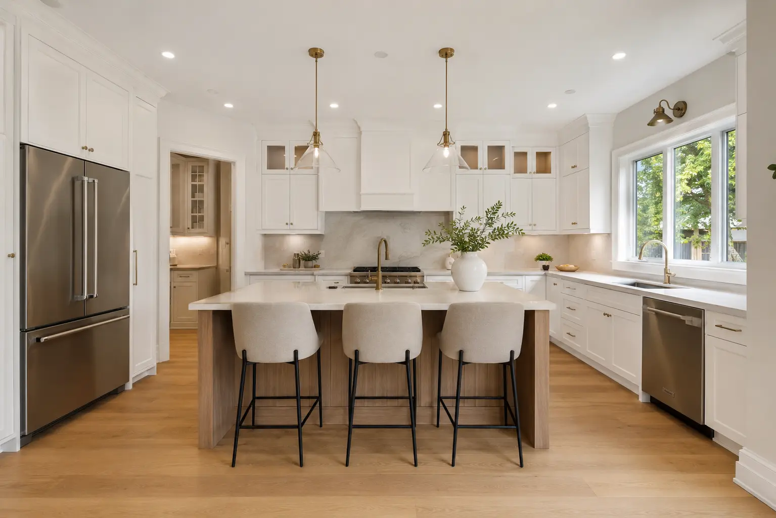 Bright modern kitchen photographed for a Richmond Hill real estate listing