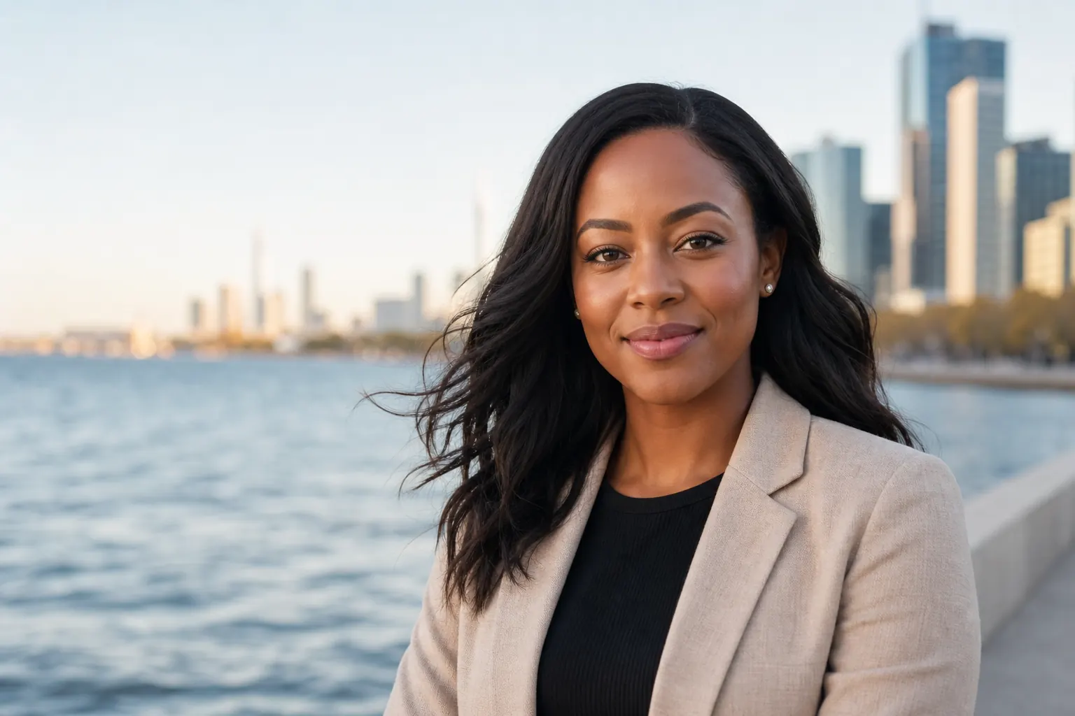 Technology founder professional headshot at Toronto Harbourfront