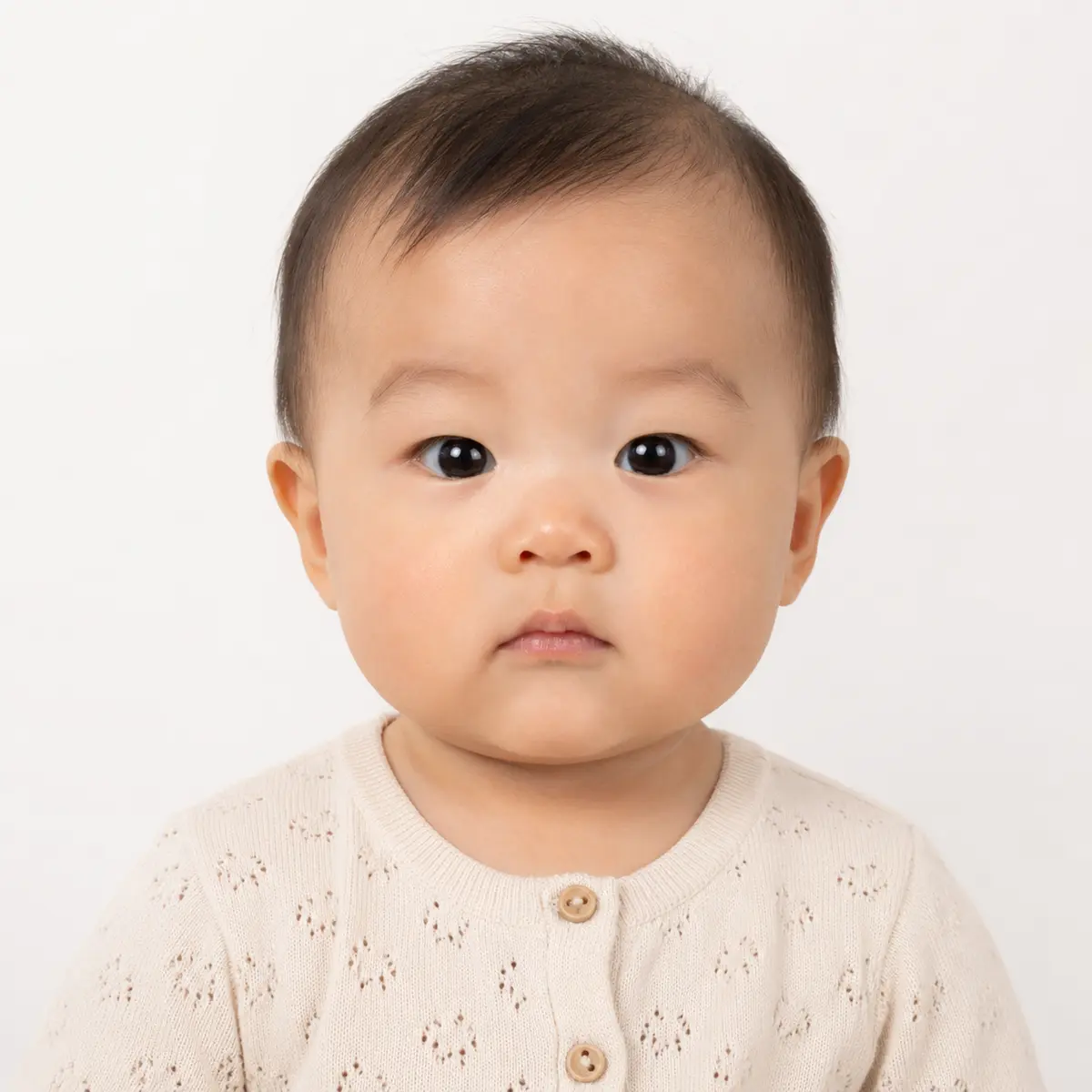Professional infant passport photo taken in Toronto