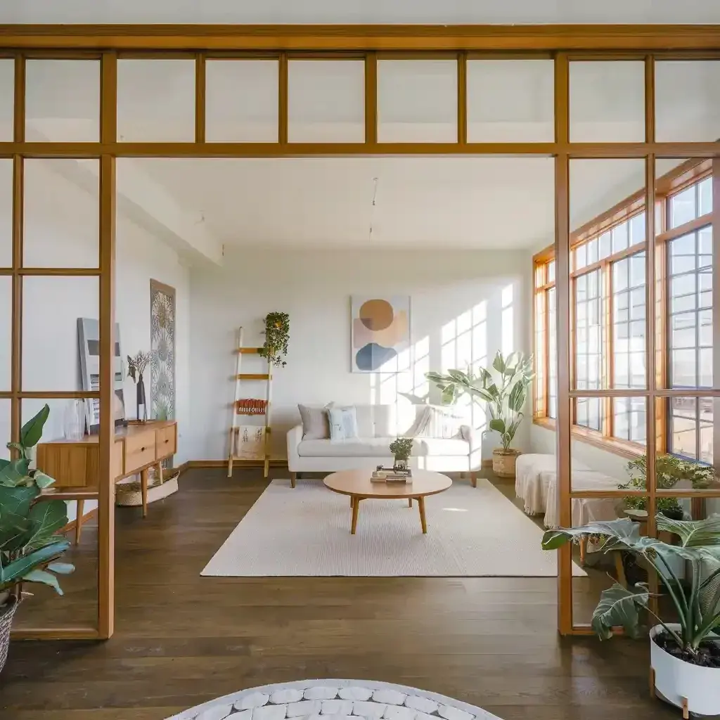 Bright living room photographed professionally for a Toronto real estate listing