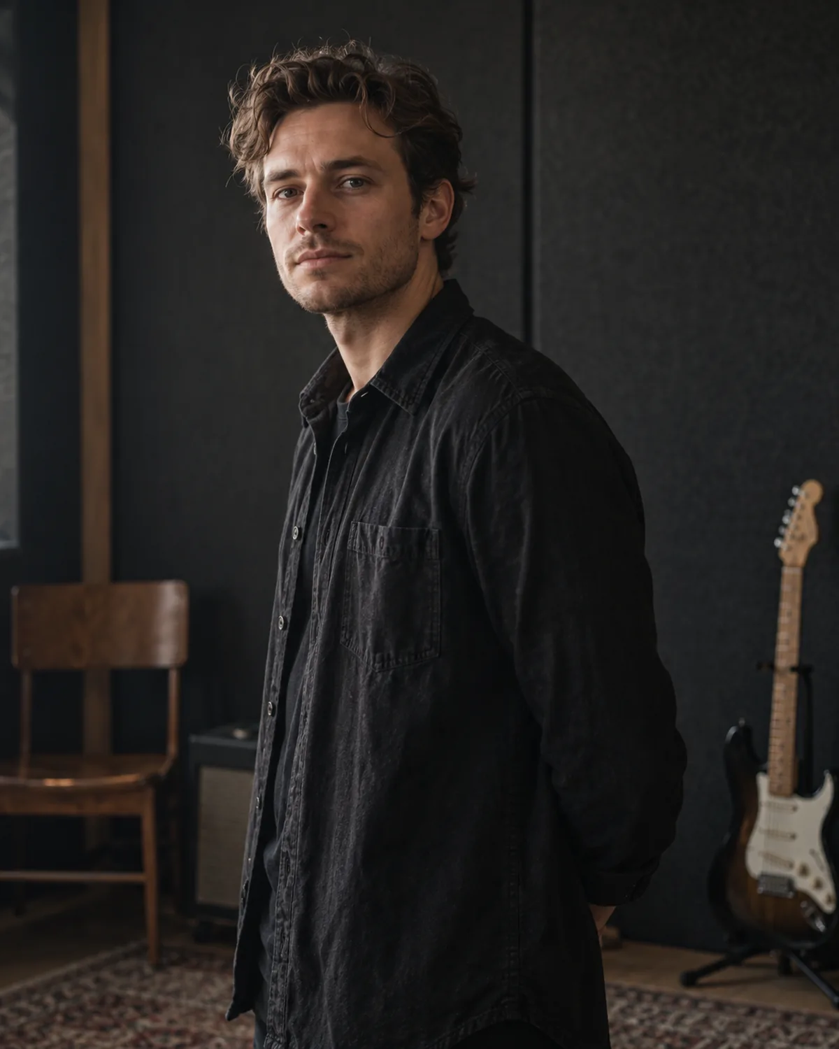 Creative studio portrait of a Toronto musician