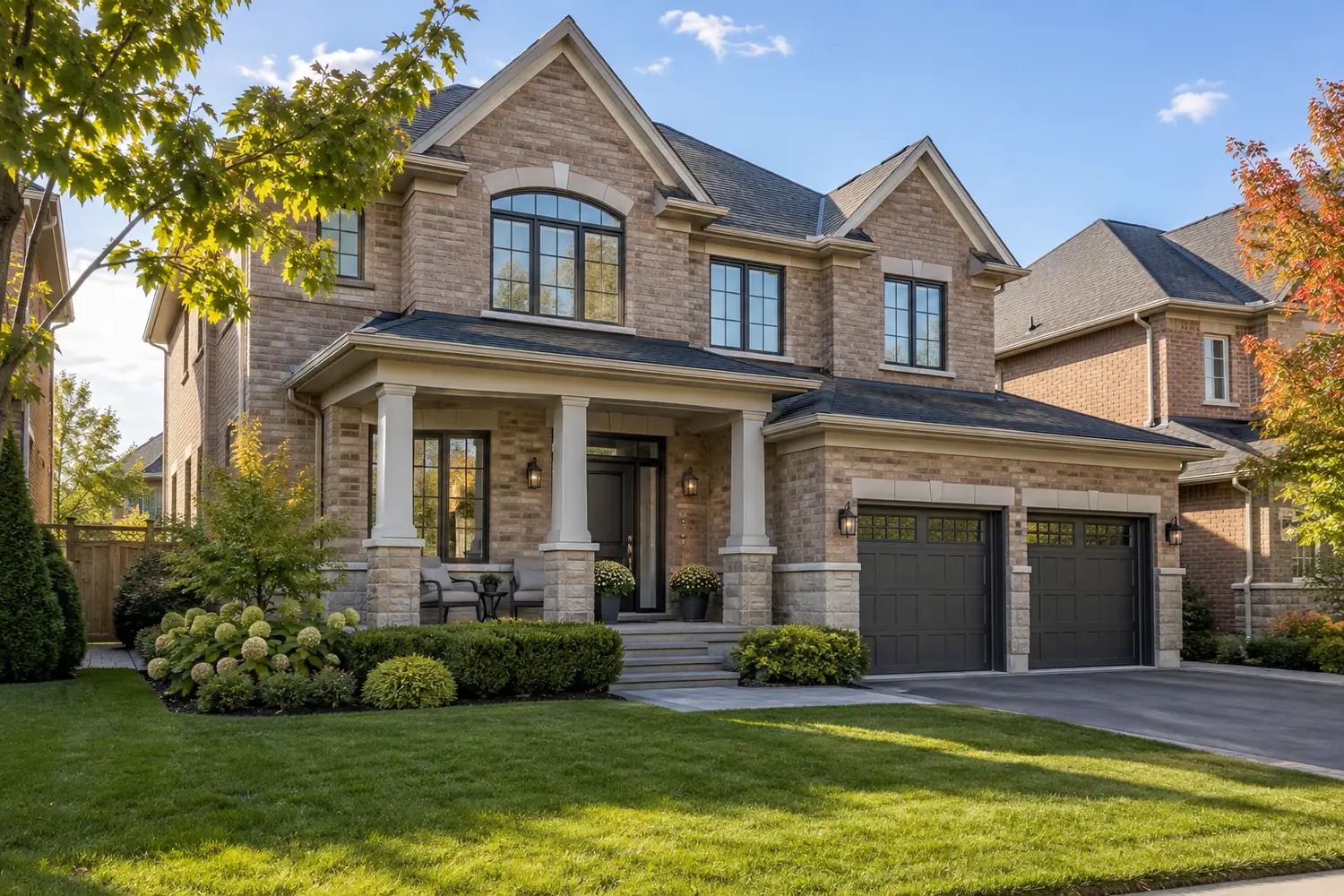 Richmond Hill detached home exterior prepared for listing photos