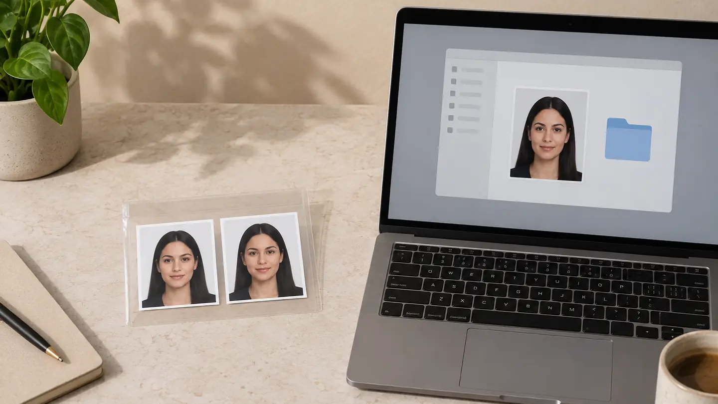 Printed and digital Canadian passport photo formats prepared by a professional photographer