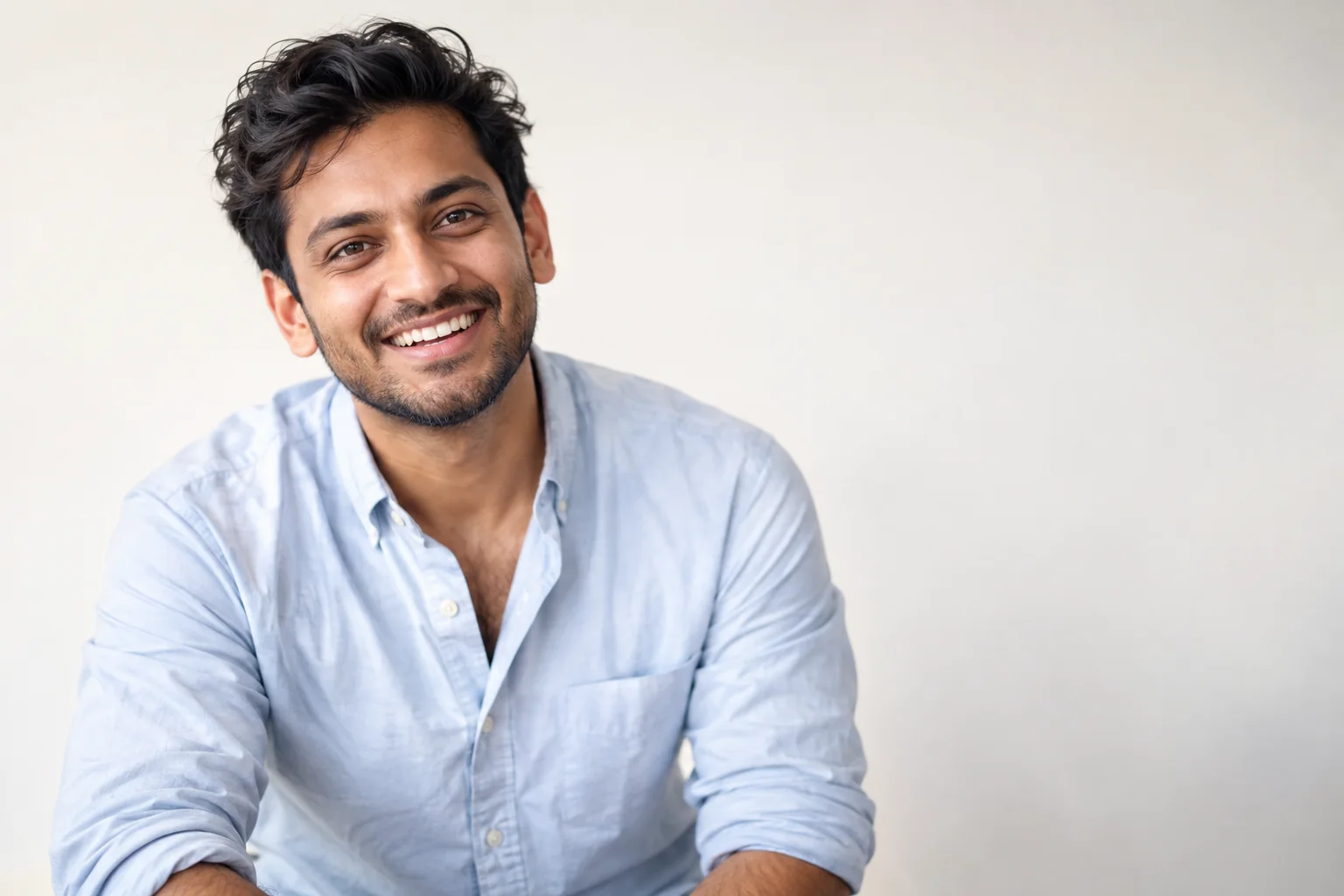 Approachable LinkedIn headshot in a Toronto studio
