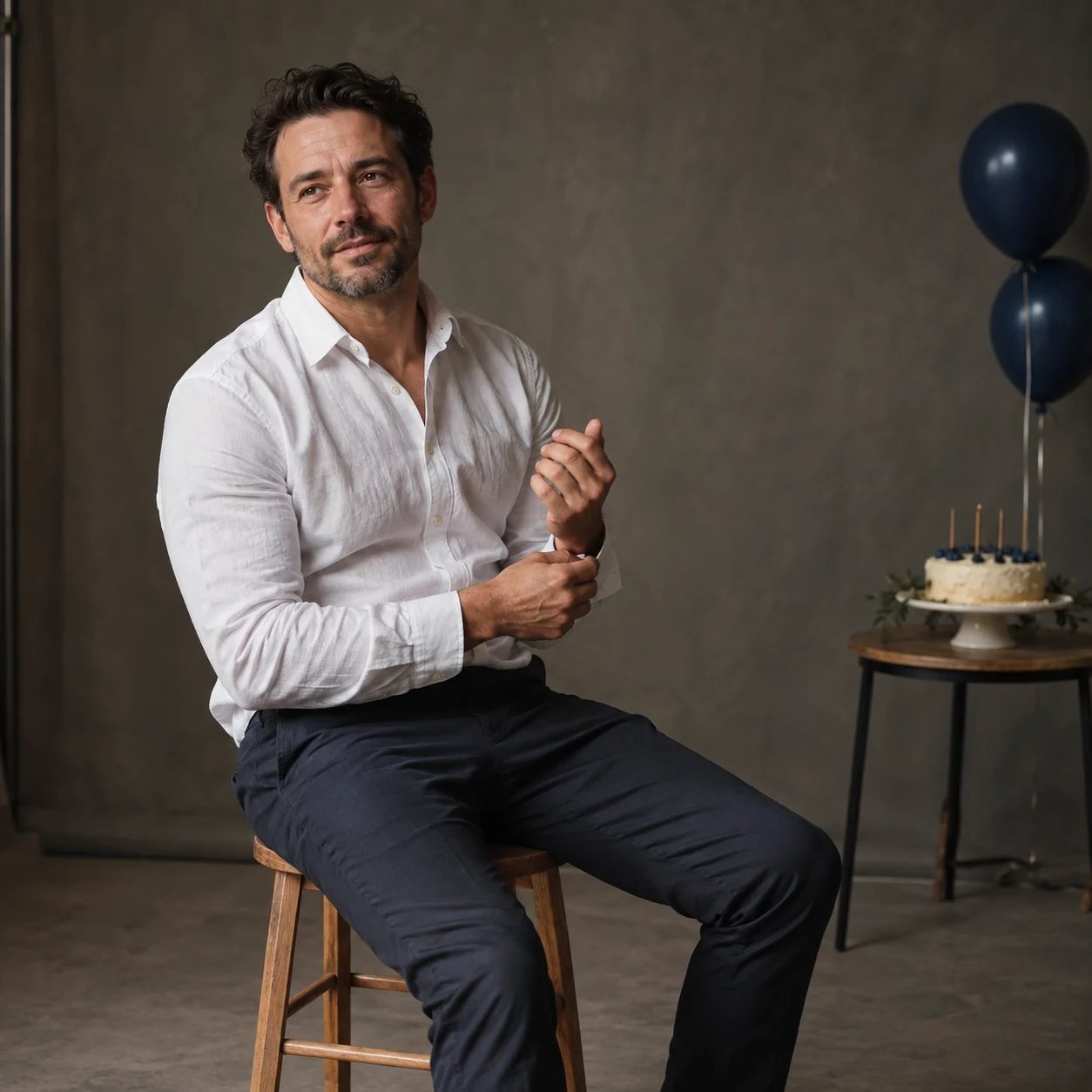 Milestone birthday portrait for men in Toronto